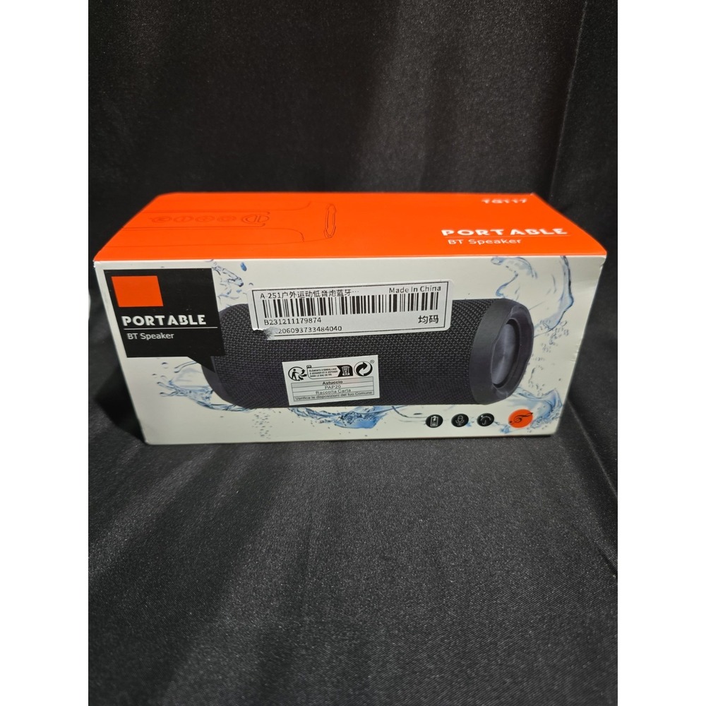 T&G 117 Bluetooth Portable Speaker Black
